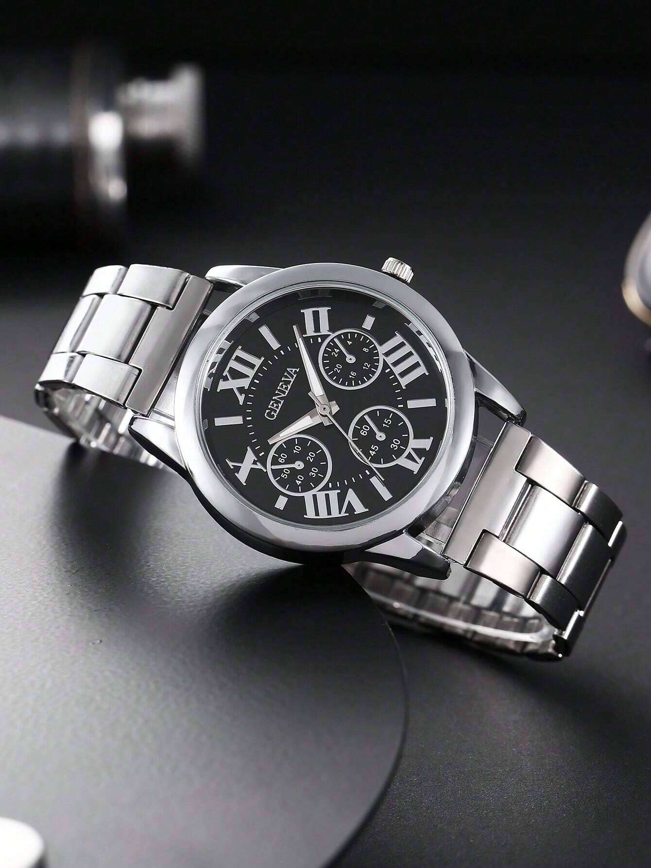 Men Round Pointer Quartz Watch As A Gift - Image 4