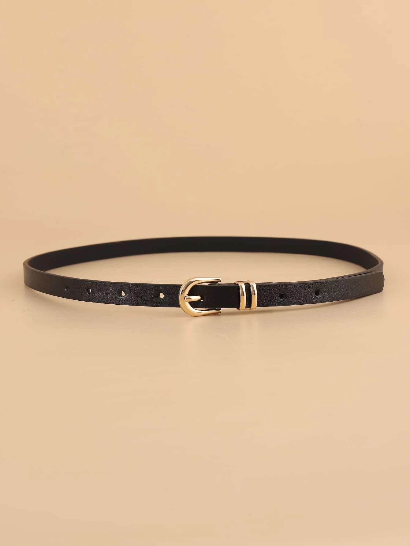 Women Simple Fashionable Versatile Decorative Waist Belt With U-Shaped Buckle - Image 4
