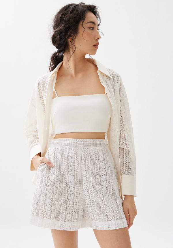 Lace A-line Shorts - Image 4