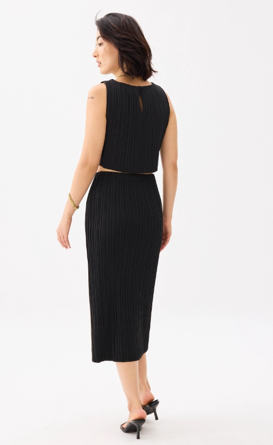 Gym Pleated Column Midi Skirt - Image 2